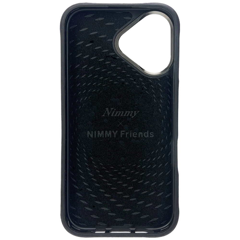 Nimmy Magnetic fashion cute pet MagSafe case for iPhone 16 - blackeng