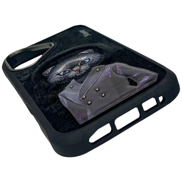 Nimmy Magnetic fashion cute pet MagSafe case for iPhone 16 - blackeng
