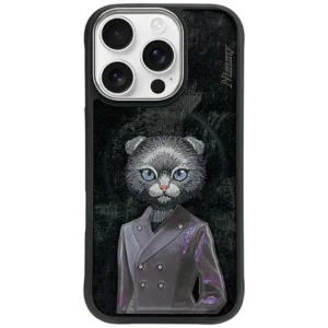 Nimmy Magnetic fashion cute pet MagSafe case for iPhone 16 Pro Max - blackeng