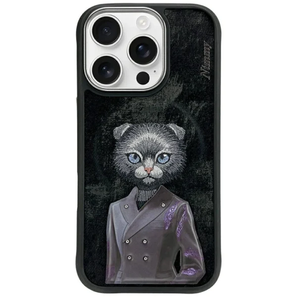 Nimmy Magnetic fashion cute pet MagSafe case for iPhone 16 Pro Max - blackeng