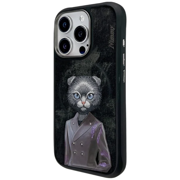 Nimmy Magnetic fashion cute pet MagSafe case for iPhone 16 Pro Max - blackeng