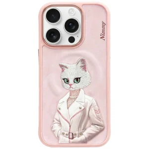 Nimmy Magnetic fashion cute pet MagSafe case for iPhone 16 Pro Max - pinkeng