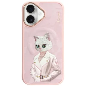 Nimmy Magnetic fashion cute pet MagSafe case for iPhone 16 - pinkeng