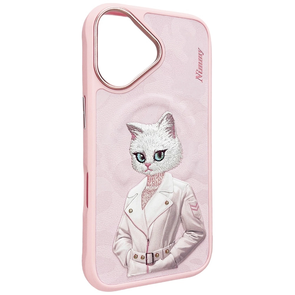 Nimmy Magnetic fashion cute pet MagSafe case for iPhone 16 - pinkeng