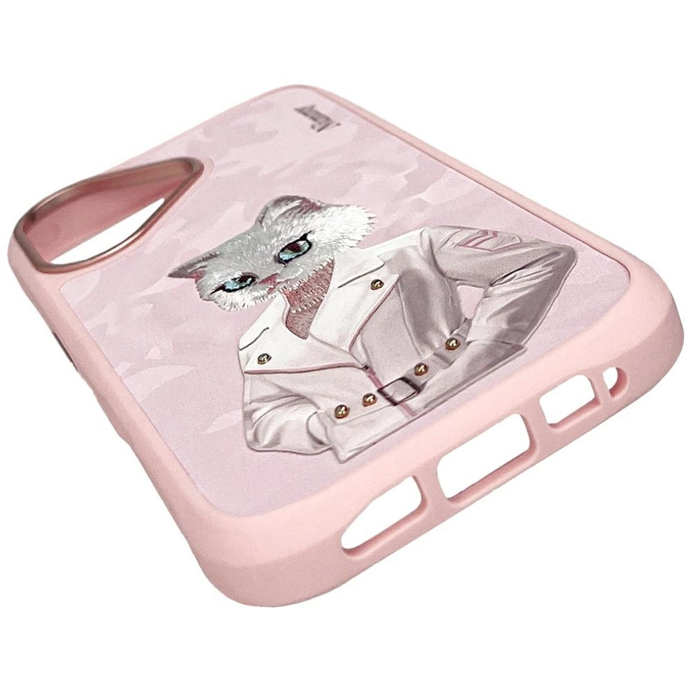 Nimmy Magnetic fashion cute pet MagSafe case for iPhone 16 - pinkeng
