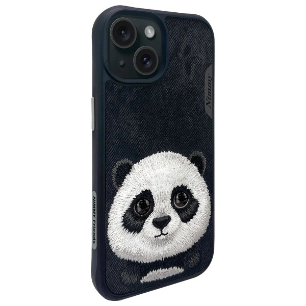 Nimmy Big Eyed Pet 2.0 Panda case for iPhone 15 - blackeng