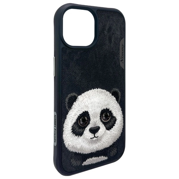 Nimmy Big Eyed Pet 2.0 Panda case for iPhone 15 - blackeng