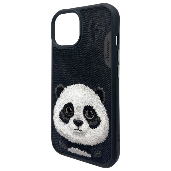 Nimmy Big Eyed Pet 2.0 Panda case for iPhone 15 - blackeng