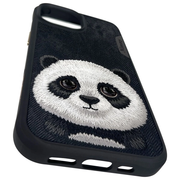 Nimmy Big Eyed Pet 2.0 Panda case for iPhone 15 - blackeng