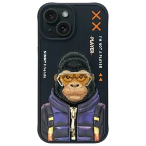 Nimmy Cool&Cute 2.0 Monkey case for iPhone 15 - blackeng