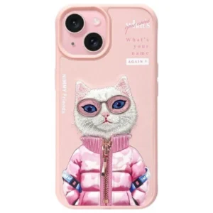 Nimmy Cool&Cute 2.0 Cat Case for iPhone 15 - Pinkeng