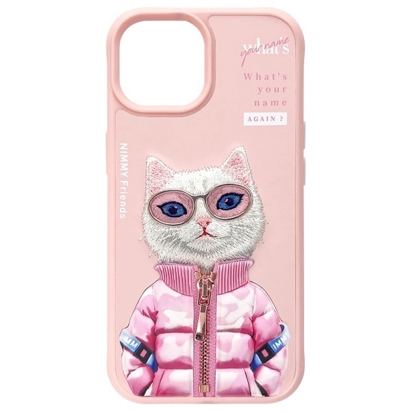 Nimmy Cool&Cute 2.0 Cat Case for iPhone 15 - Pinkeng