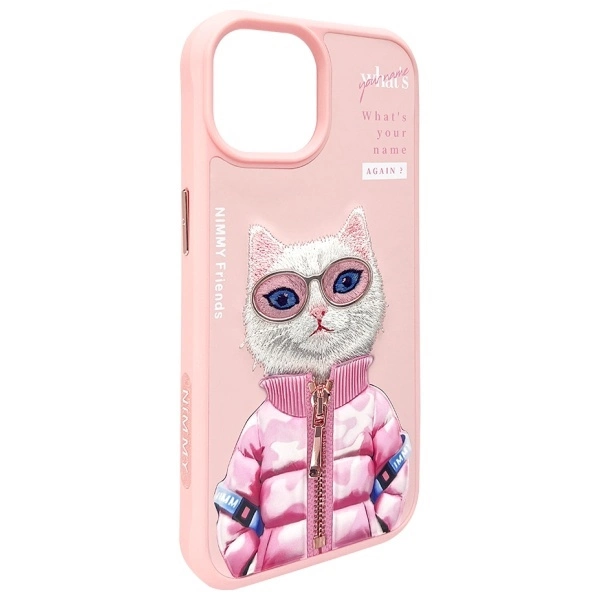 Nimmy Cool&Cute 2.0 Cat Case for iPhone 15 - Pinkeng