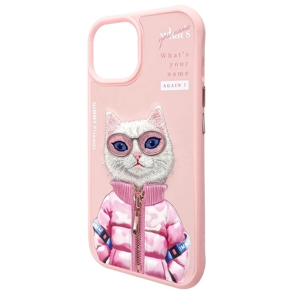 Nimmy Cool&Cute 2.0 Cat Case for iPhone 15 - Pinkeng