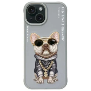 Nimmy Glasses Cool Dog iPhone 15 Case - Grayeng