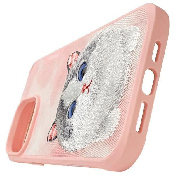 Nimmy Big Eyed Pet 2.0 Cat Case for iPhone 15 Pro - Pinkeng