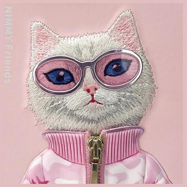 Nimmy Cool&Cute 2.0 Cat Case for iPhone 15 Pro - Pinkeng