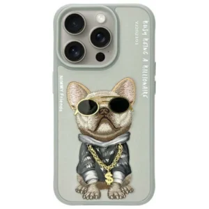 Nimmy Glasses Cool Dog iPhone 15 Pro Case - Grayeng
