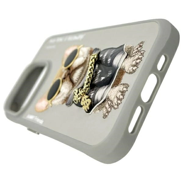 Nimmy Glasses Cool Dog iPhone 15 Pro Case - Grayeng