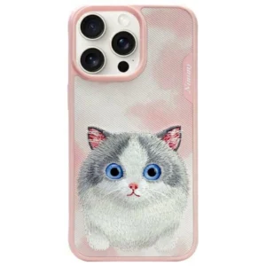 Nimmy Big Eyed Pet 2.0 Cat Case for iPhone 15 Pro Max - Pinkeng