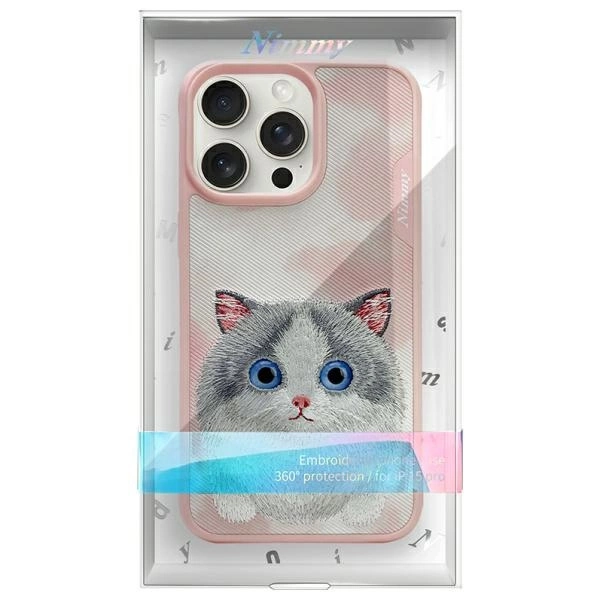 Nimmy Big Eyed Pet 2.0 Cat Case for iPhone 15 Pro Max - Pinkeng