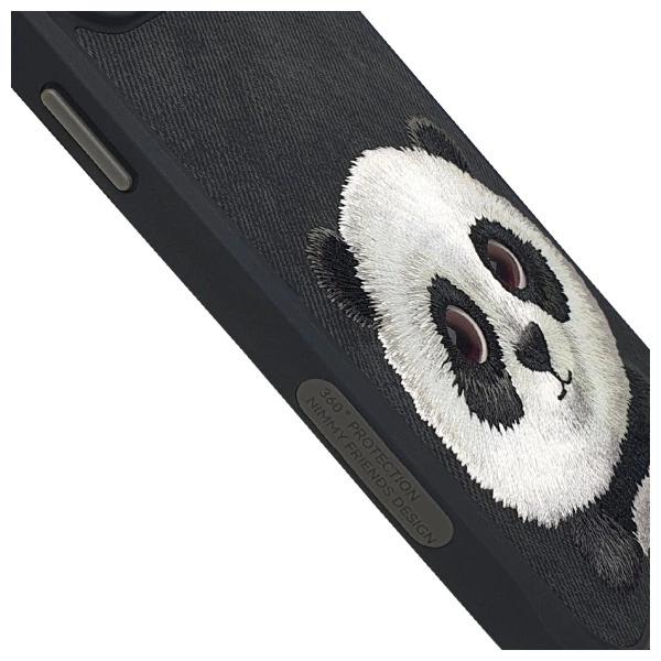 Nimmy Big Eyed Pet 2.0 Panda case for iPhone 15 Pro Max - blackeng