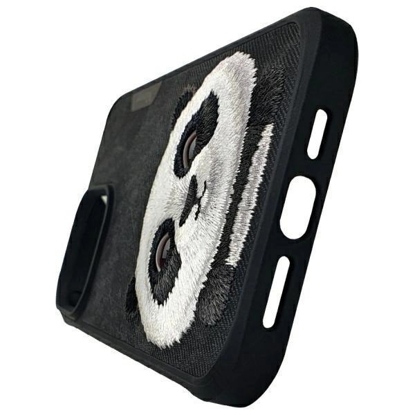 Nimmy Big Eyed Pet 2.0 Panda case for iPhone 15 Pro Max - blackeng