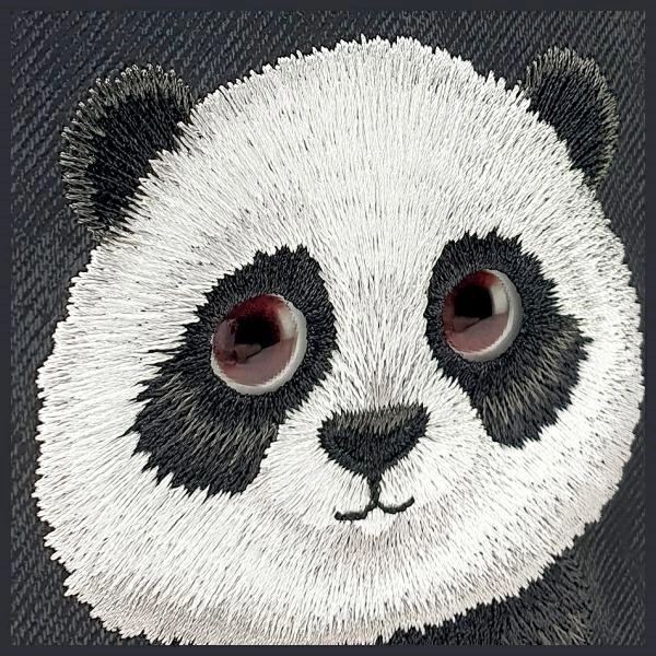 Nimmy Big Eyed Pet 2.0 Panda case for iPhone 15 Pro Max - blackeng