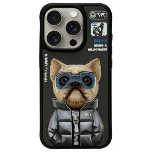 Nimmy Cool&Cute 2.0 Dog Case for iPhone 15 Pro Max - Blackeng