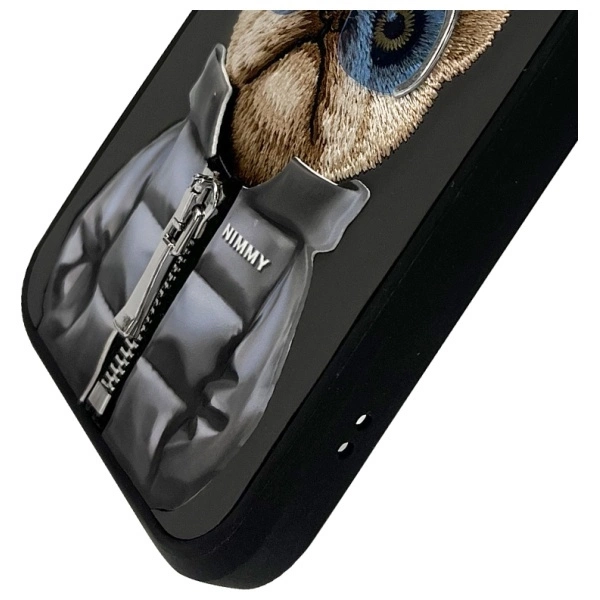 Nimmy Cool&Cute 2.0 Dog Case for iPhone 15 Pro Max - Blackeng