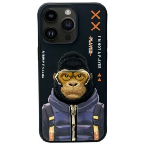 Nimmy Cool&Cute 2.0 Monkey Case for iPhone 15 Pro Max - Blackeng