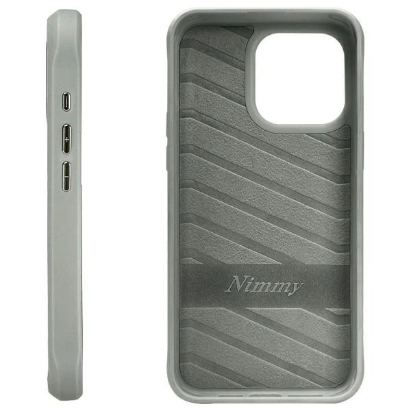 Nimmy Glasses Cool Cat Case for iPhone 15 Pro Max - Grayeng