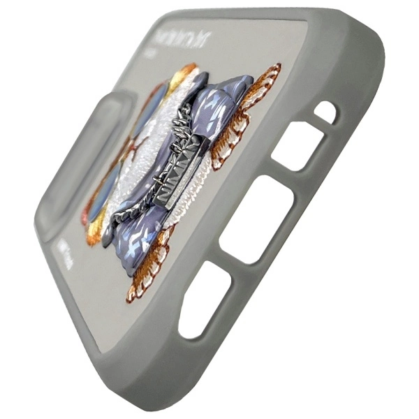 Nimmy Glasses Cool Cat Case for iPhone 15 Pro Max - Grayeng