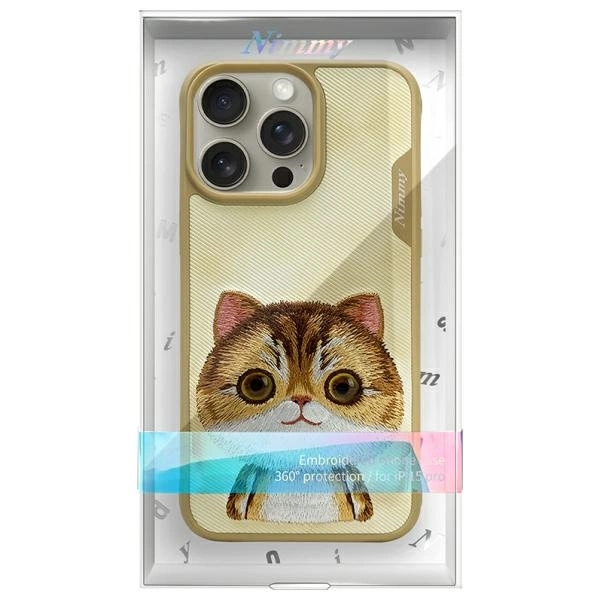 Nimmy Big Eyed Pet 2.0 Cat Case for iPhone 15 Pro Max - Greeneng
