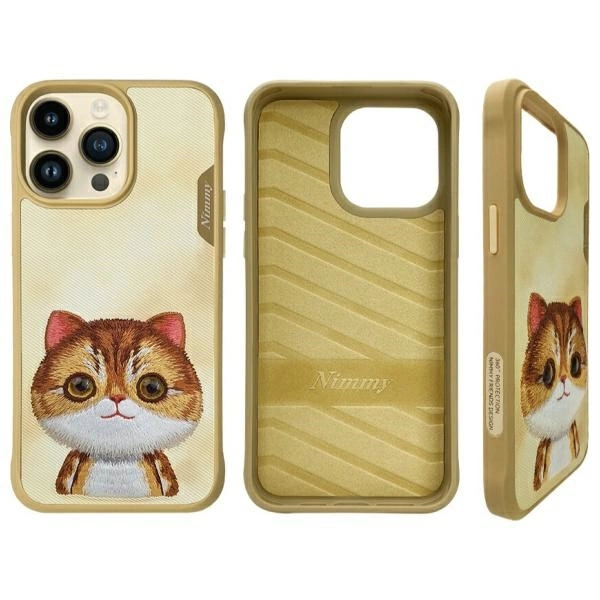 Nimmy Big Eyed Pet 2.0 Cat Case for iPhone 15 Pro Max - Greeneng