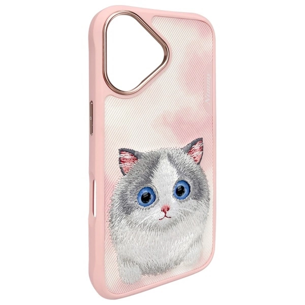 Nimmy Big Eyed Pet 2.0 Cat Case for iPhone 16 - Pinkeng