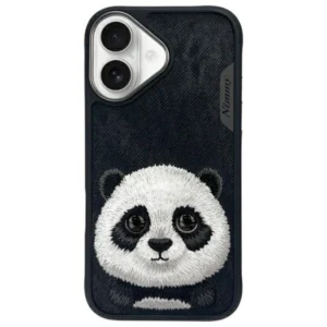Nimmy Big Eyed Pet 2.0 Panda case for iPhone 16 - blackeng