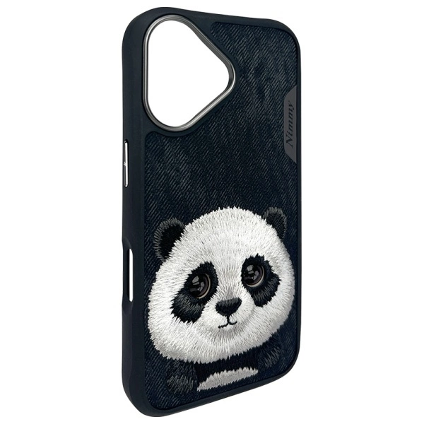 Nimmy Big Eyed Pet 2.0 Panda case for iPhone 16 - blackeng