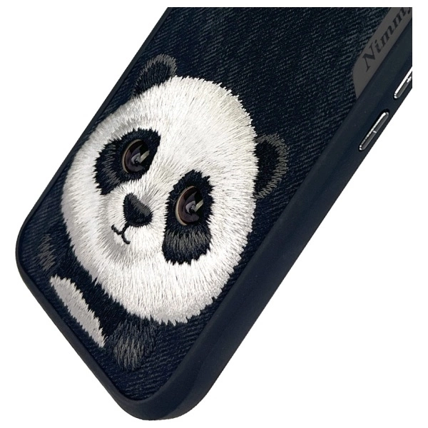 Nimmy Big Eyed Pet 2.0 Panda case for iPhone 16 - blackeng