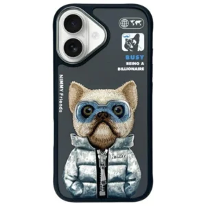 Nimmy Cool&Cute 2.0 Dog Case for iPhone 16 - Blackeng