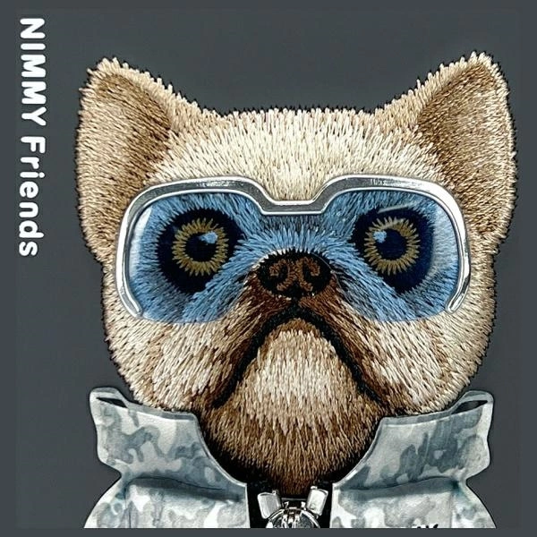 Nimmy Cool&Cute 2.0 Dog Case for iPhone 16 - Blackeng