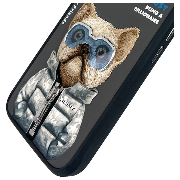 Nimmy Cool&Cute 2.0 Dog Case for iPhone 16 - Blackeng