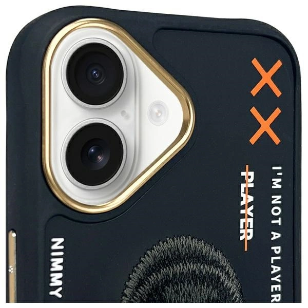Nimmy Cool&Cute 2.0 Monkey case for iPhone 16 - blackeng