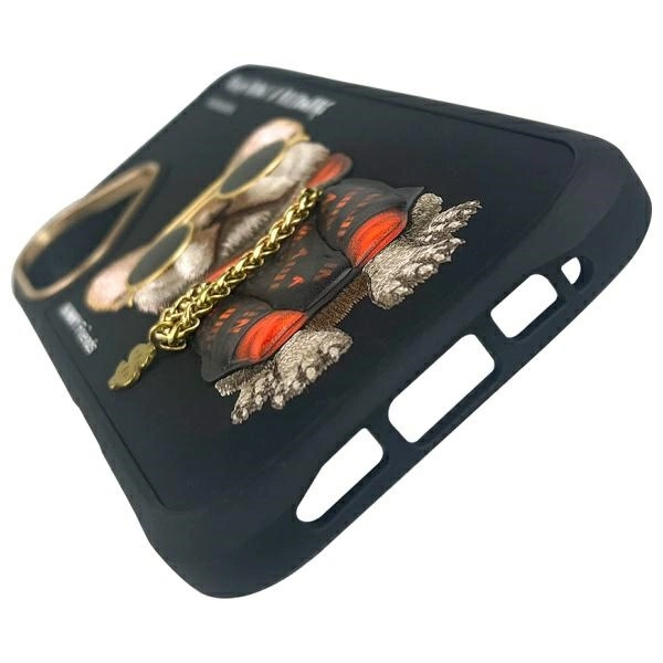 Nimmy Glasses Cool Dog iPhone 16 Case - Blackeng
