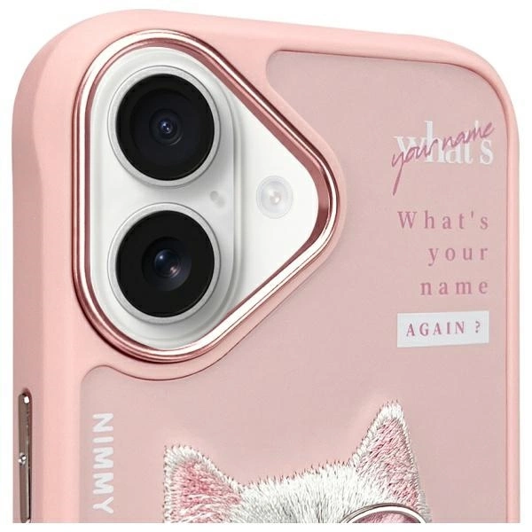 Nimmy Cool&Cute 2.0 Cat Case for iPhone 16 - Pinkeng