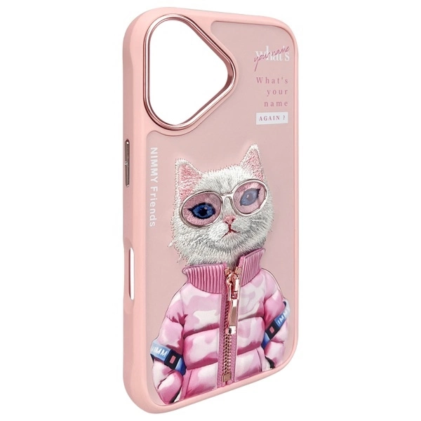 Nimmy Cool&Cute 2.0 Cat Case for iPhone 16 - Pinkeng