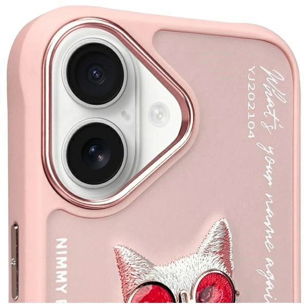 Nimmy Glasses Cool Cat iPhone 16 Case - Pinkeng