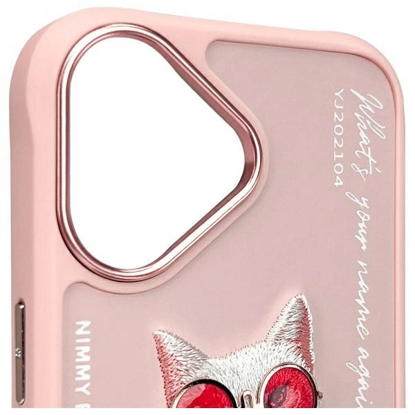 Nimmy Glasses Cool Cat iPhone 16 Case - Pinkeng