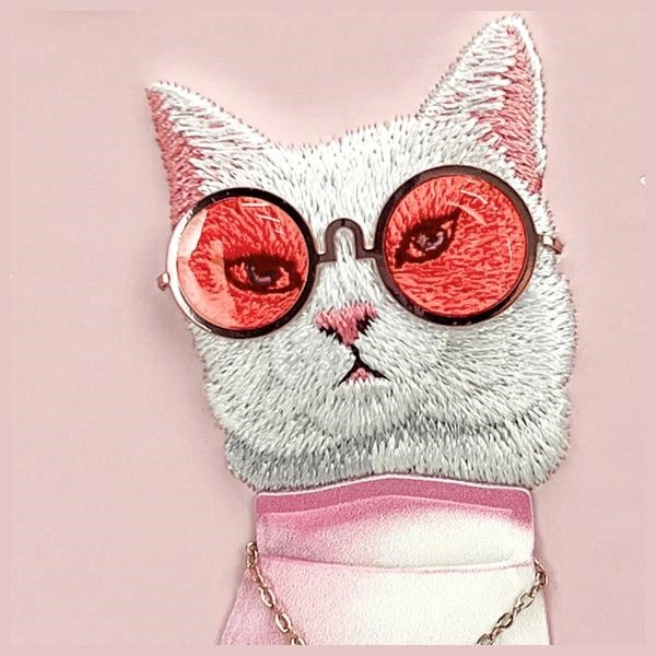 Nimmy Glasses Cool Cat iPhone 16 Case - Pinkeng