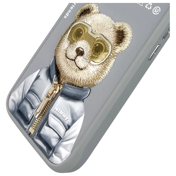 Nimmy Cool&Cute 2.0 Bear Case for iPhone 16 - Grayeng